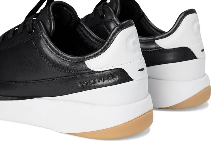 Cole Haan Grandpro All Day Court Leather Sneakers Women's Snow Shoes Black/Optic White/Optic White : 8.5 B - Medium - Image 7