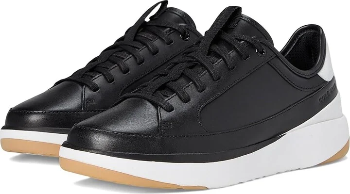Cole Haan Grandpro All Day Court Leather Sneakers Women's Snow Shoes Black/Optic White/Optic White : 8.5 B - Medium