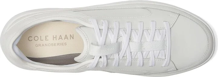 Cole Haan Grandpro All Day Court Leather Sneakers Women's Snow Shoes Optic White/Optic White : 9.5 B - Medium - Image 2