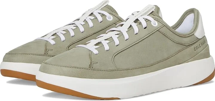 Cole Haan Grandpro All Day Court Leather Sneakers Women's Snow Shoes Shadow Nubuck/White : 10 C - Wide