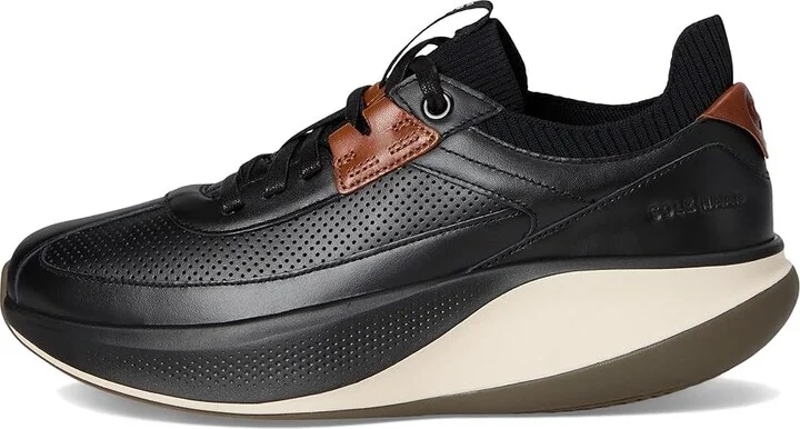 Cole Haan Grandpro All Day Leather Runners Men's Shoes Black/British Tan/Ivory : 8 W - Wide - Image 6