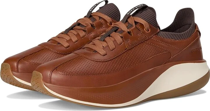 Cole Haan Grandpro All Day Leather Runners Men's Shoes Brit Tan/Dark Chocolate/Natural : 11.5 W - Wide