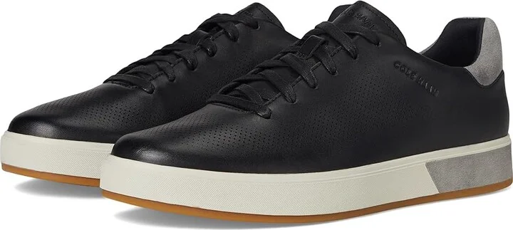 Cole Haan Grandpro Angleace Sneakers Men's Shoes Black/Sea Stone/Glacier Gray : 10 D - Medium, Leather
