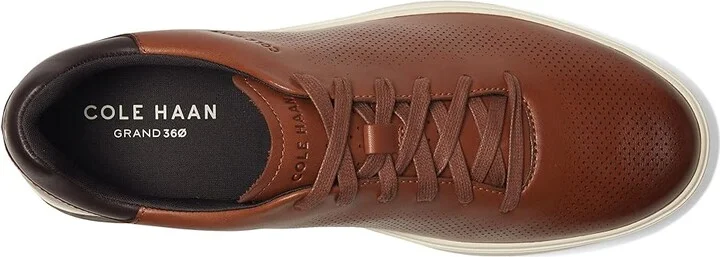 Cole Haan Grandpro Angleace Sneakers Men's Shoes British Tan/Dark Chocolate/Ivory : 10.5 D - Medium, Leather - Image 2