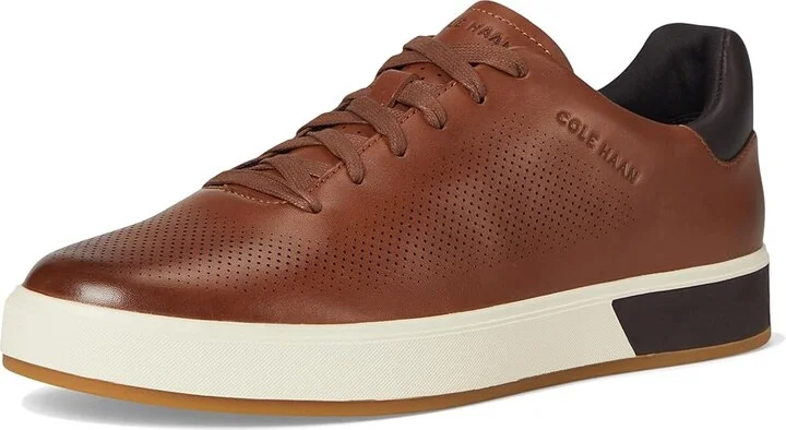 Cole Haan Grandpro Angleace Sneakers Men's Shoes British Tan/Dark Chocolate/Ivory : 10.5 D - Medium, Leather - Image 5