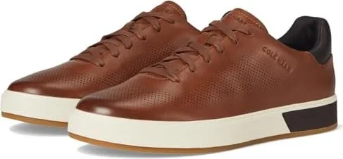 Cole Haan Grandpro Angleace Sneakers Men's Shoes British Tan/Dark Chocolate/Ivory : 10.5 D - Medium, Leather
