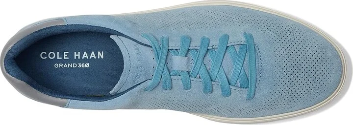 Cole Haan Grandpro Angleace Sneakers Men's Shoes Faded Denim Suede/Sea Stone/Glacier Grey : 8.5 D - Medium, Leather - Image 2