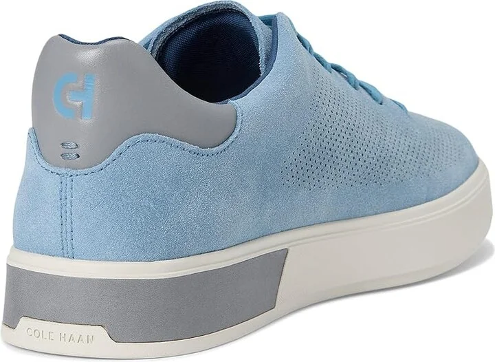 Cole Haan Grandpro Angleace Sneakers Men's Shoes Faded Denim Suede/Sea Stone/Glacier Grey : 8.5 D - Medium, Leather - Image 4
