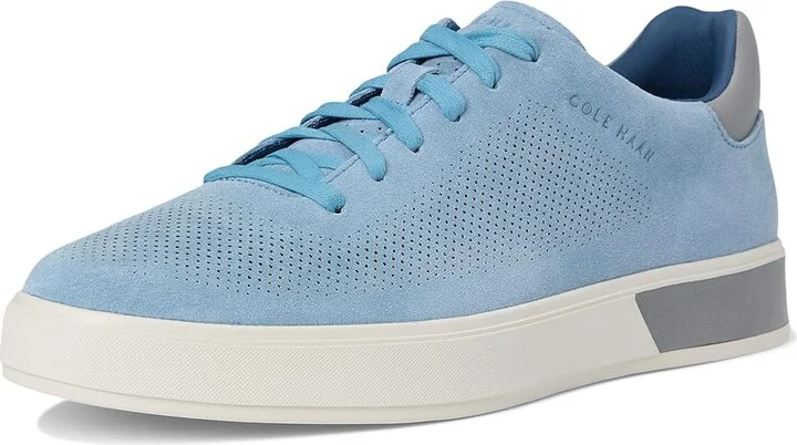 Cole Haan Grandpro Angleace Sneakers Men's Shoes Faded Denim Suede/Sea Stone/Glacier Grey : 8.5 D - Medium, Leather - Image 5