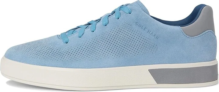 Cole Haan Grandpro Angleace Sneakers Men's Shoes Faded Denim Suede/Sea Stone/Glacier Grey : 8.5 D - Medium, Leather - Image 6