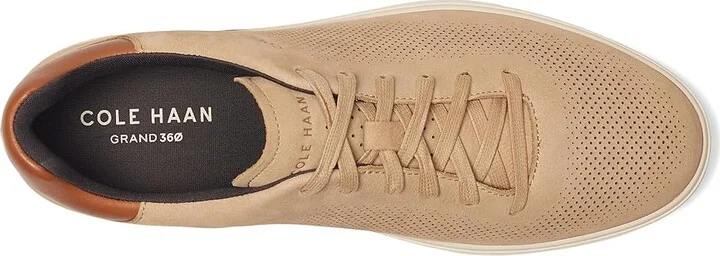 Cole Haan Grandpro Angleace Sneakers Men's Shoes Farro Nubuck/New Caramel/Oat : 9.5 D - Medium, Leather - Image 2