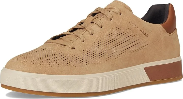 Cole Haan Grandpro Angleace Sneakers Men's Shoes Farro Nubuck/New Caramel/Oat : 9.5 D - Medium, Leather - Image 5
