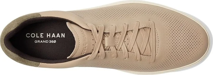 Cole Haan Grandpro Angleace Sneakers Men's Shoes Light Sesame Nubuck/ Dusty Olive/Ivory : 7.5 D - Medium, Leather - Image 2
