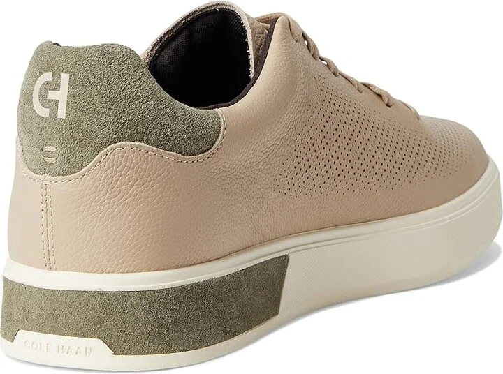 Cole Haan Grandpro Angleace Sneakers Men's Shoes Light Sesame Nubuck/ Dusty Olive/Ivory : 7.5 D - Medium, Leather - Image 4