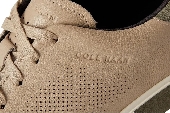 Cole Haan Grandpro Angleace Sneakers Men's Shoes Light Sesame Nubuck/ Dusty Olive/Ivory : 7.5 D - Medium, Leather - Image 7