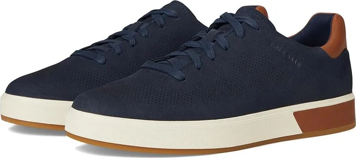 Cole Haan Grandpro Angleace Sneakers Men's Shoes Navy Blazer/British Tan/Gum : 7 D - Medium, Leather