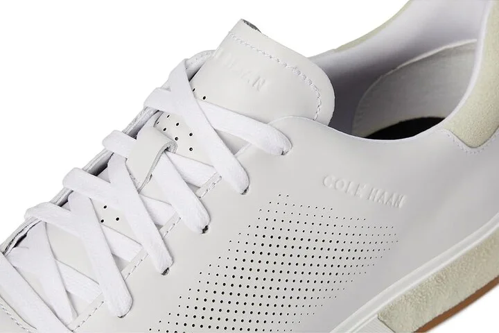 Cole Haan Grandpro Angleace Sneakers Men's Shoes Optic White/Silver Birch/Optic White : 13 D - Medium, Leather - Image 7
