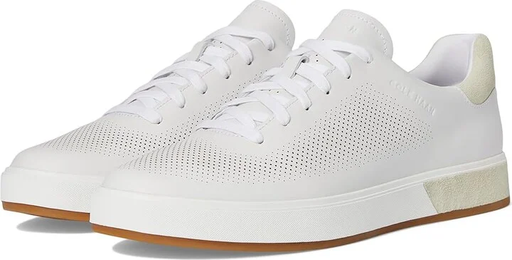 Cole Haan Grandpro Angleace Sneakers Men's Shoes Optic White/Silver Birch/Optic White : 13 D - Medium, Leather
