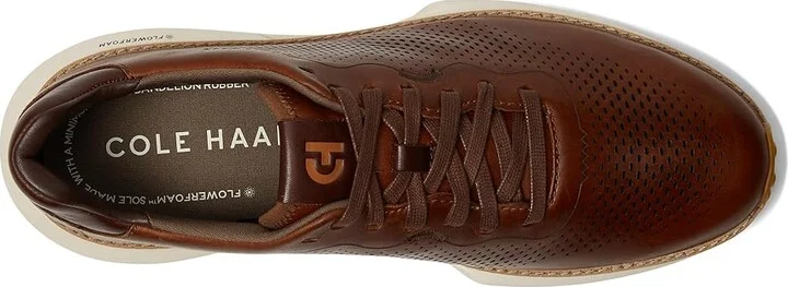 Cole Haan Grandpro Ashland Laser Perf Sneakers Men's Lace-up Boots British Tan/Madeira/Ivory : 8.5 D - Medium, Leather - Image 2