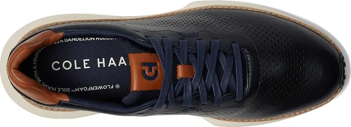 Cole Haan Grandpro Ashland Laser Perf Sneakers Men's Lace-up Boots Navy Blazer/British Tan/Ivory : 10 D - Medium, Leather - Image 2