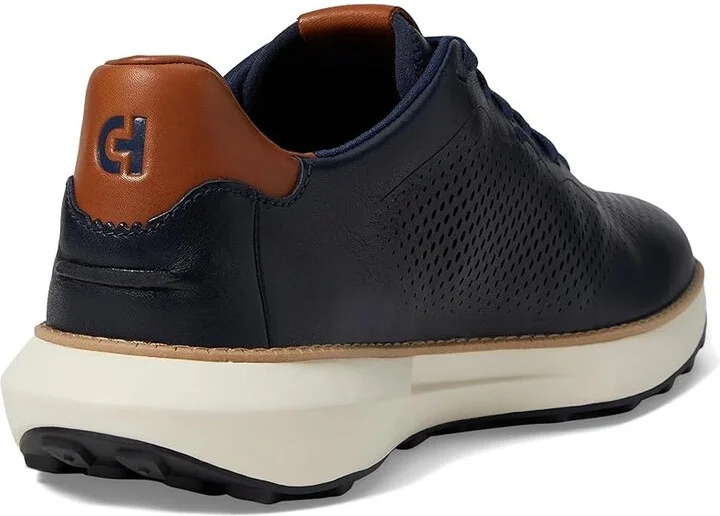 Cole Haan Grandpro Ashland Laser Perf Sneakers Men's Lace-up Boots Navy Blazer/British Tan/Ivory : 10 D - Medium, Leather - Image 4