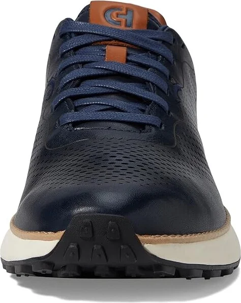 Cole Haan Grandpro Ashland Laser Perf Sneakers Men's Lace-up Boots Navy Blazer/British Tan/Ivory : 10 D - Medium, Leather - Image 5