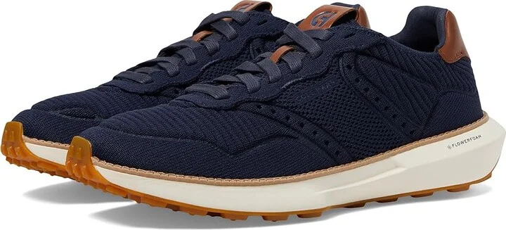 Cole Haan Grandpro Ashland Stitchlite Men's Lace-up Boots Navy Blazer/British Tan/Ivory : 7 W - Wide, Synthetic