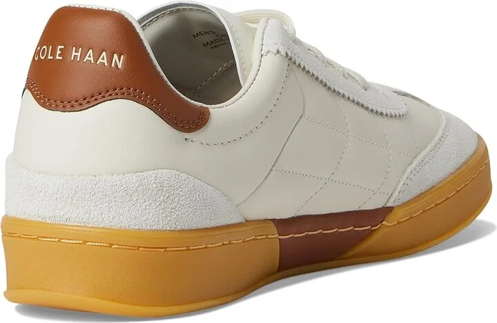 Cole Haan Grandpro Breakaway Sneaker Men's Lace-up Boots Ivory/New Caramel/Light Gum O : 8 W - Wide, Leather/Suede - Image 4