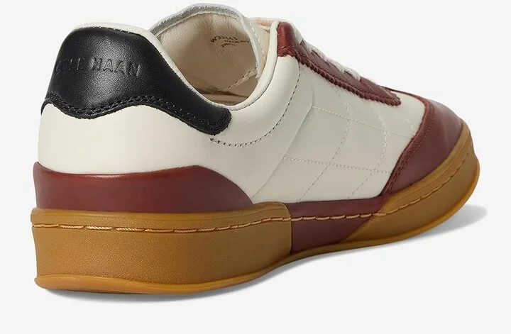 Cole Haan Grandpro Breakaway Sneaker Women's Shoes Ivory/Dark Cuoio : 11 B - Medium, Leather/Suede - Image 4