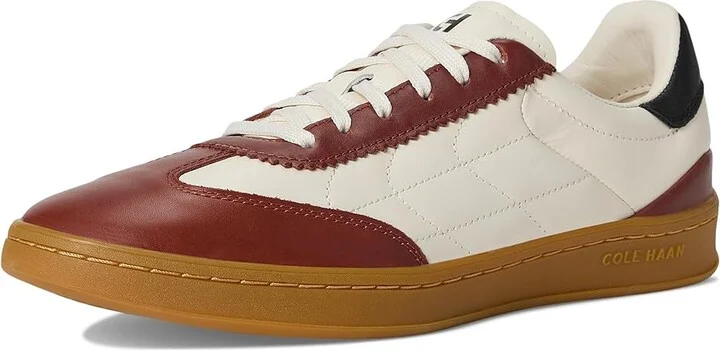 Cole Haan Grandpro Breakaway Sneaker Women's Shoes Ivory/Dark Cuoio : 11 B - Medium, Leather/Suede - Image 5