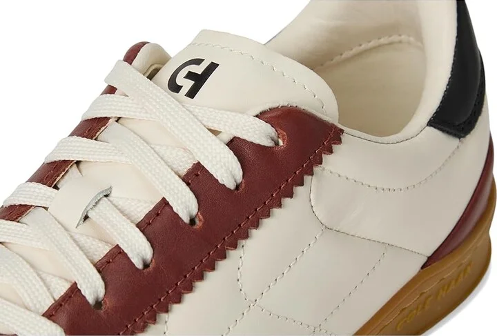 Cole Haan Grandpro Breakaway Sneaker Women's Shoes Ivory/Dark Cuoio : 11 B - Medium, Leather/Suede - Image 7