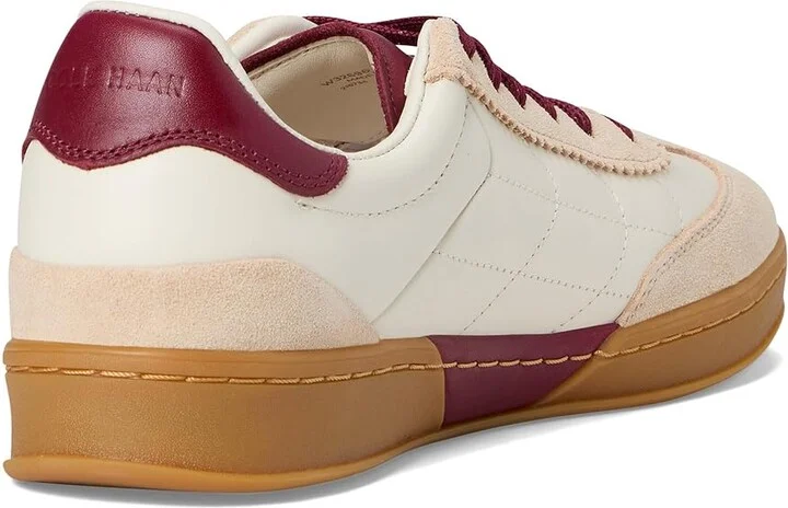Cole Haan Grandpro Breakaway Sneaker Women's Shoes Ivory/Opticat Suede/Black Cherry : 5 C - Wide, Leather/Suede - Image 4