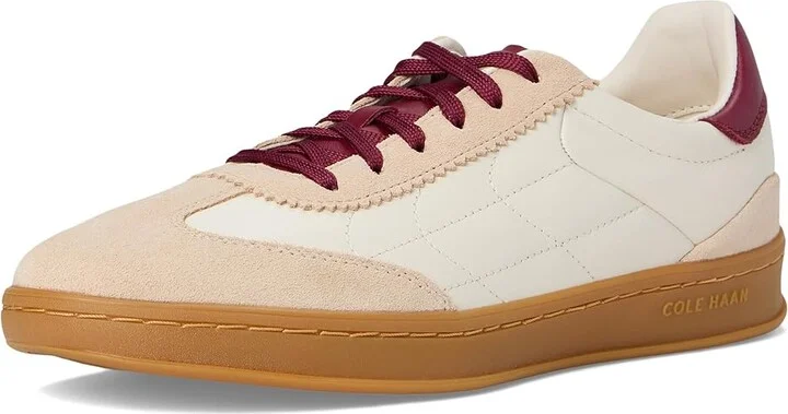 Cole Haan Grandpro Breakaway Sneaker Women's Shoes Ivory/Opticat Suede/Black Cherry : 5 C - Wide, Leather/Suede - Image 5