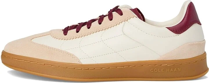 Cole Haan Grandpro Breakaway Sneaker Women's Shoes Ivory/Opticat Suede/Black Cherry : 5 C - Wide, Leather/Suede - Image 6