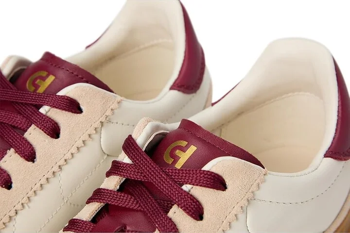 Cole Haan Grandpro Breakaway Sneaker Women's Shoes Ivory/Opticat Suede/Black Cherry : 5 C - Wide, Leather/Suede - Image 7