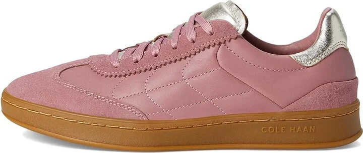 Cole Haan Grandpro Breakaway Sneaker Women's Shoes Light Rose/Suede/Gold Talca : 6.5 B - Medium, Leather/Suede - Image 6