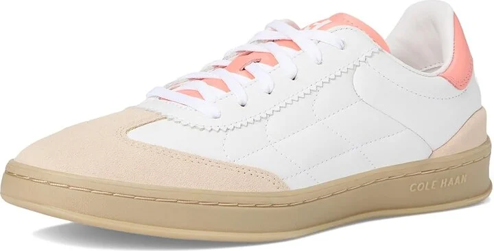 Cole Haan Grandpro Breakaway Sneaker Women's Shoes White/Oat Suede/Desert Flower Suede : 8.5 B - Medium, Leather/Suede - Image 5