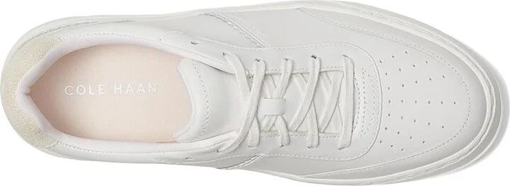 Cole Haan Grandpro Carissa Sneakers Women's Shoes White/Silver Birch/White : 6.5 C - Wide, Leather/Rubber - Image 2