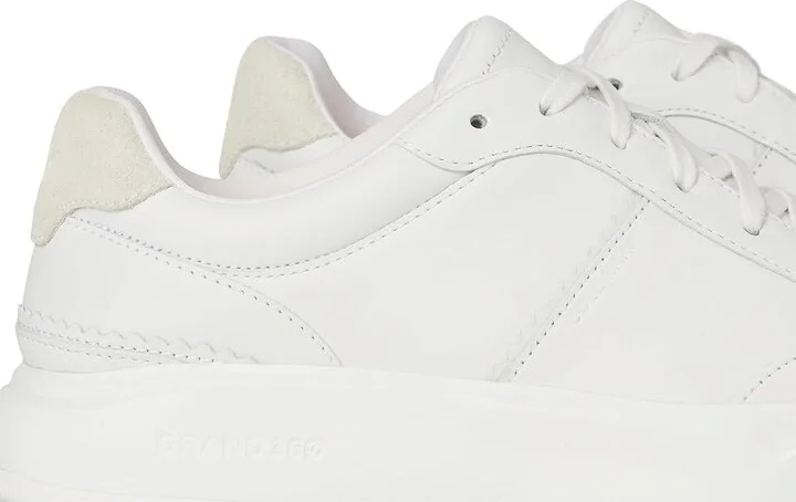 Cole Haan Grandpro Carissa Sneakers Women's Shoes White/Silver Birch/White : 6.5 C - Wide, Leather/Rubber - Image 7