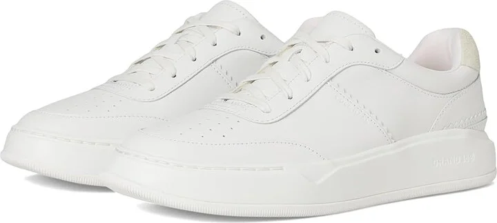Cole Haan Grandpro Carissa Sneakers Women's Shoes White/Silver Birch/White : 6.5 C - Wide, Leather/Rubber