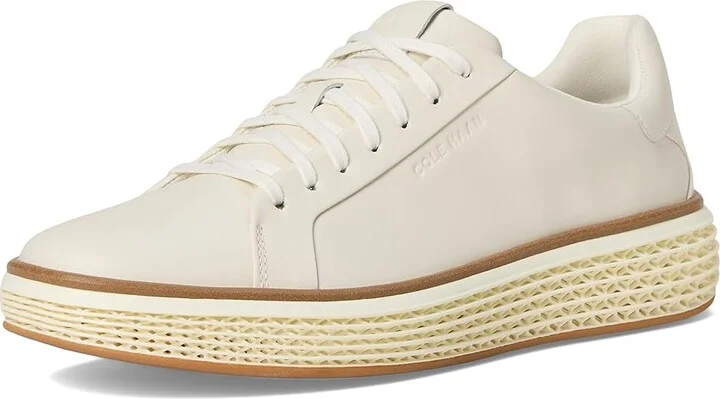Cole Haan Grandpro Court Skyweave Sneakers Men's Shoes Ivory/Ivory/Ivory : 8.5 W - Wide, Leather - Image 5