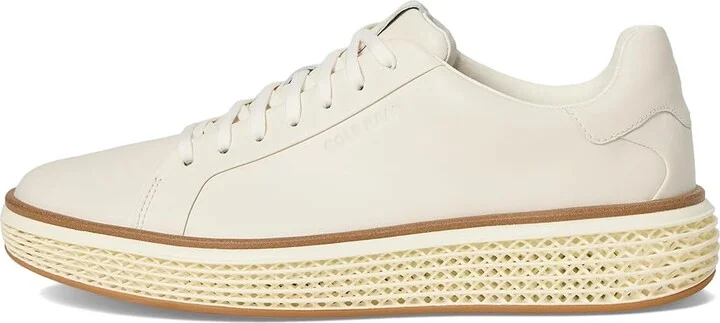 Cole Haan Grandpro Court Skyweave Sneakers Men's Shoes Ivory/Ivory/Ivory : 8.5 W - Wide, Leather - Image 6