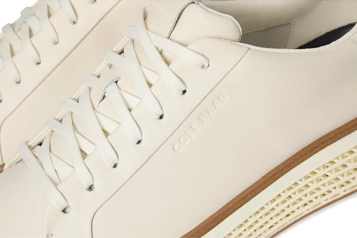 Cole Haan Grandpro Court Skyweave Sneakers Men's Shoes Ivory/Ivory/Ivory : 8.5 W - Wide, Leather - Image 7
