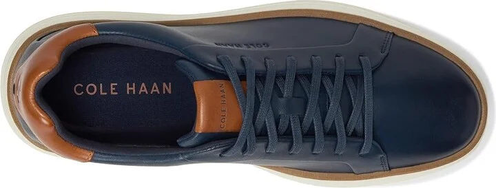 Cole Haan Grandpro Court Skyweave Sneakers Men's Shoes Navy Blazer/British Tan/Ivory : 7.5 D - Medium, Leather - Image 2