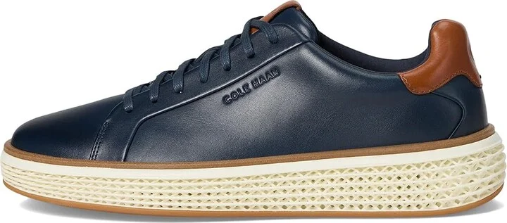 Cole Haan Grandpro Court Skyweave Sneakers Men's Shoes Navy Blazer/British Tan/Ivory : 7.5 D - Medium, Leather - Image 6
