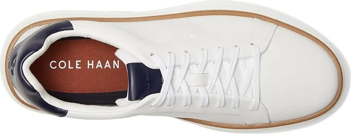 Cole Haan Grandpro Court Skyweave Sneakers Men's Shoes Optic White/Midnight Moon/White : 13 D - Medium, Leather - Image 2