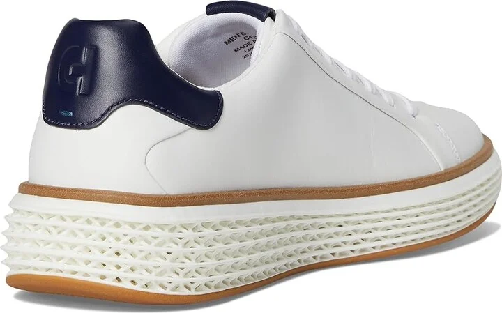 Cole Haan Grandpro Court Skyweave Sneakers Men's Shoes Optic White/Midnight Moon/White : 13 D - Medium, Leather - Image 4