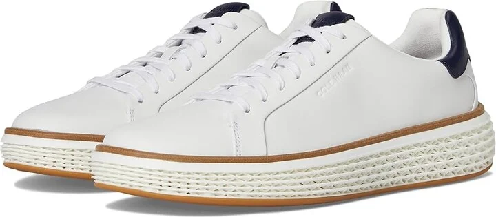 Cole Haan Grandpro Court Skyweave Sneakers Men's Shoes Optic White/Midnight Moon/White : 13 D - Medium, Leather