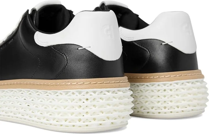 Cole Haan Grandpro Court Skyweave Sneakers Women's Snow Shoes Black/Optic White/Optic White : 9 B - Medium, Leather - Image 7