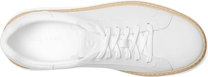 Cole Haan Grandpro Court Skyweave Sneakers Women's Snow Shoes Optic White/Optic White : 10.5 B - Medium, Leather - Image 2